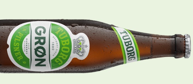 En flaske Grøn Tuborg